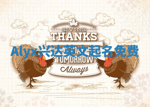 Alyx兴达英文起名免费 Alyx兴达英文起名免费