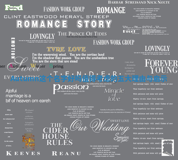 Autumn这个名字好吗 值得考虑的五大理由与启示 Autumn这个名字好吗 值得考虑的五大理由与启示