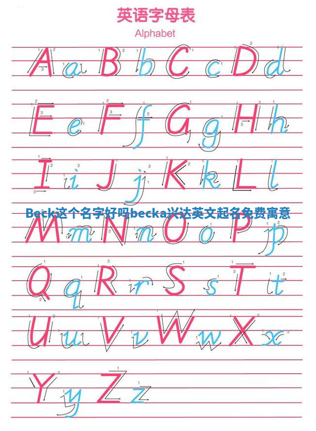 Beck这个名字好吗 becka兴达英文起名免费寓意