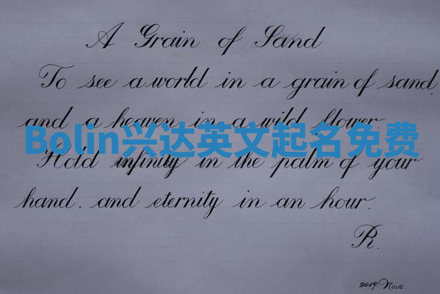 Bolin兴达英文起名免费
