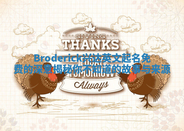 Broderick兴达英文起名免费的深意揭秘你不知道的故事与来源
