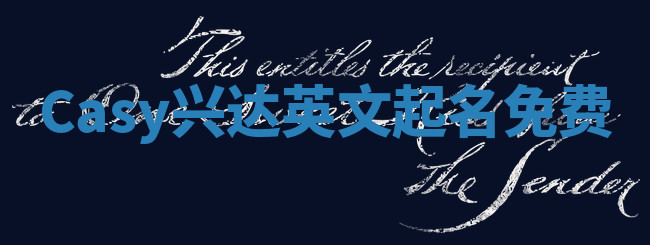 Casy兴达英文起名免费