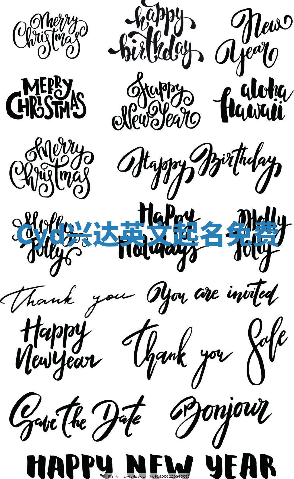 Cyd兴达英文起名免费