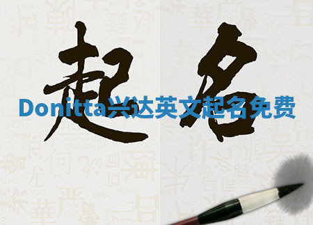 Donitta兴达英文起名免费