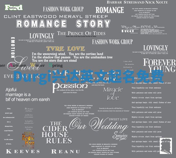 Durgi兴达英文起名免费