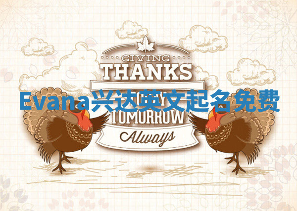 Evana兴达英文起名免费