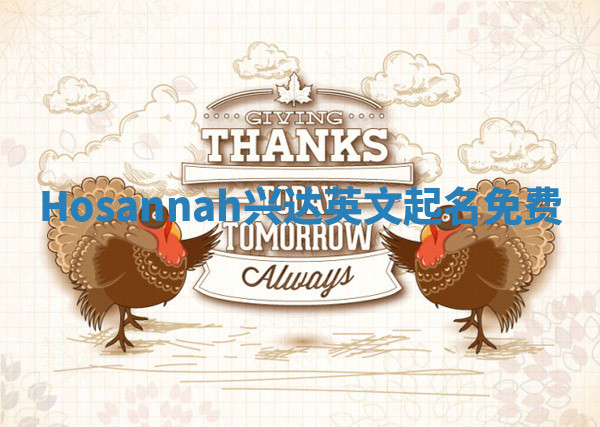 Hosannah兴达英文起名免费