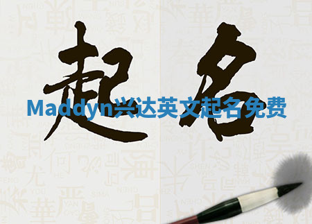 Maddyn兴达英文起名免费