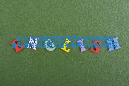 Nora兴达英文起名免费好不好揭秘 适合女孩的兴达英文起名免费字分析与推荐