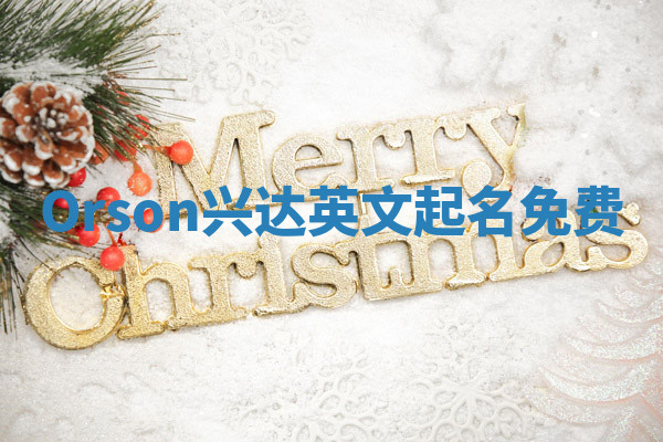 Orson兴达英文起名免费