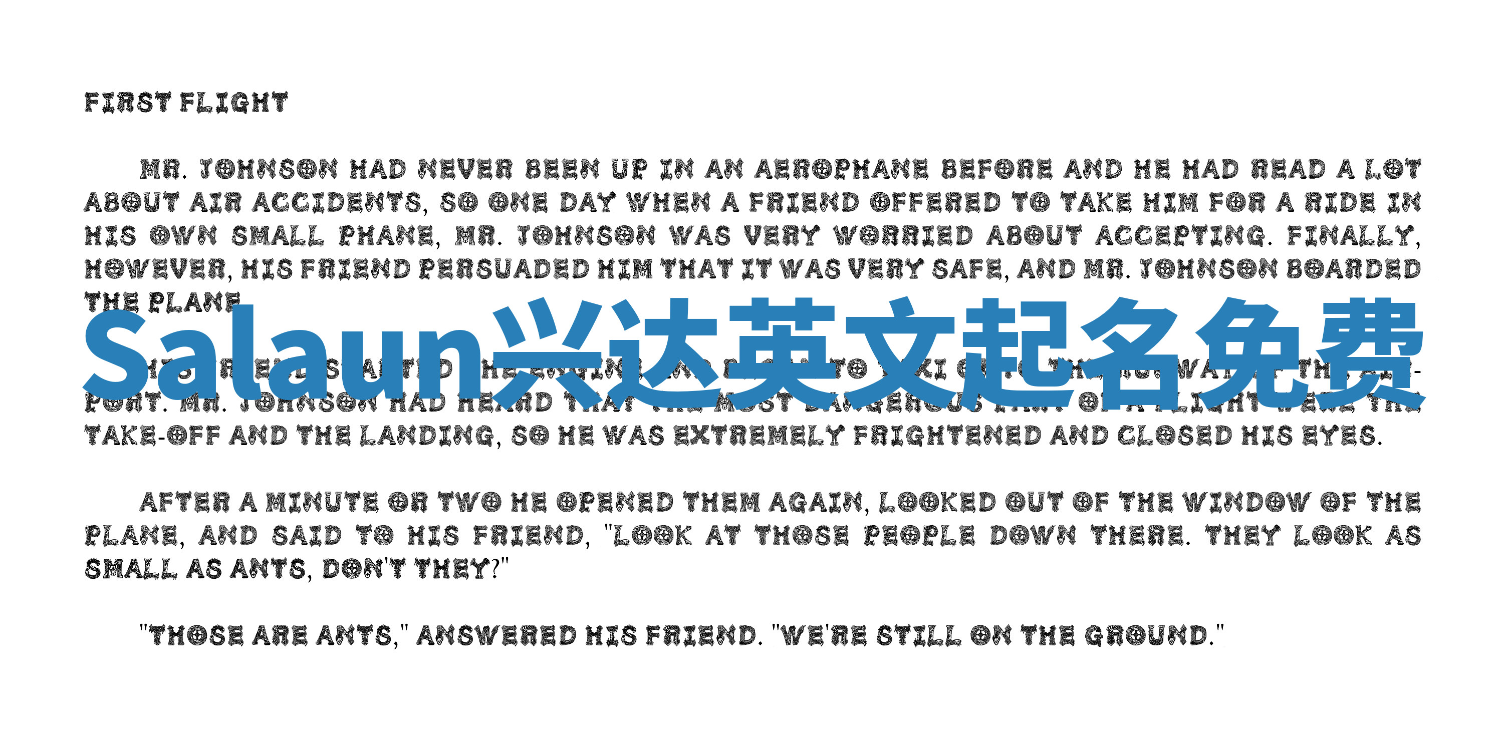 Salaun兴达英文起名免费