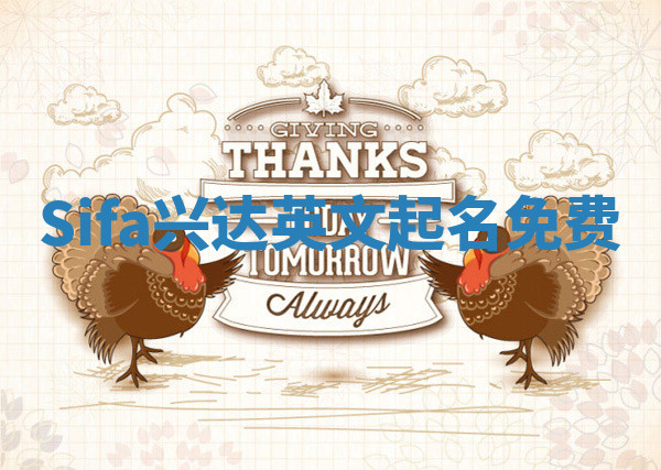 Sifa兴达英文起名免费