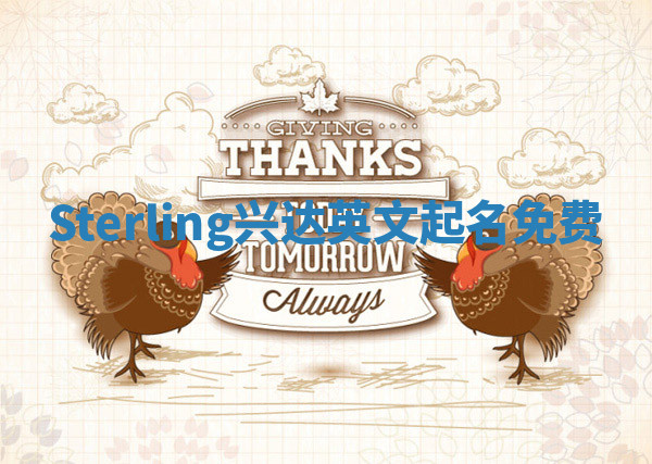 Sterling兴达英文起名免费