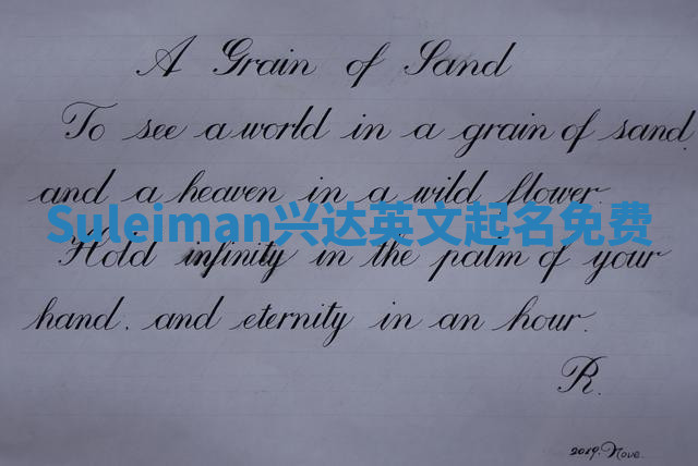 Suleiman兴达英文起名免费
