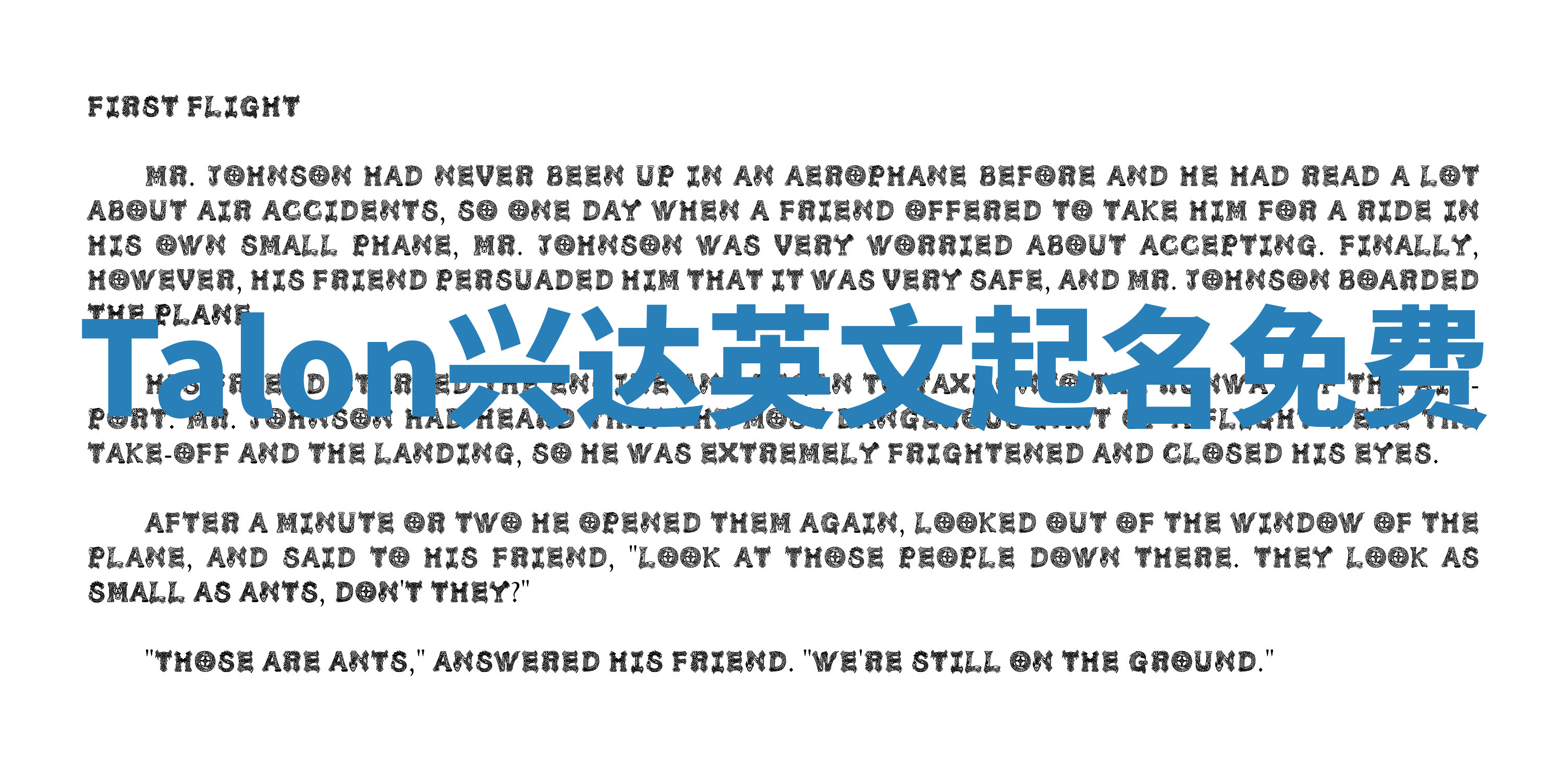 Talon兴达英文起名免费