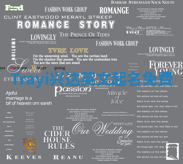 Trayi兴达英文起名免费