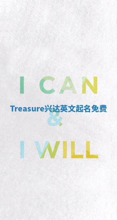 Treasure兴达英文起名免费