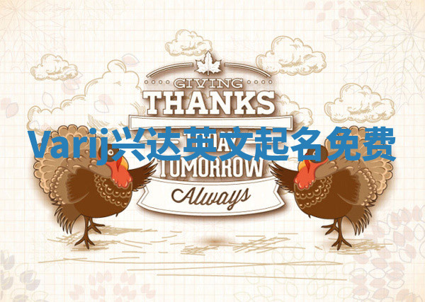 Varij兴达英文起名免费