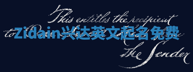 Zidain兴达英文起名免费
