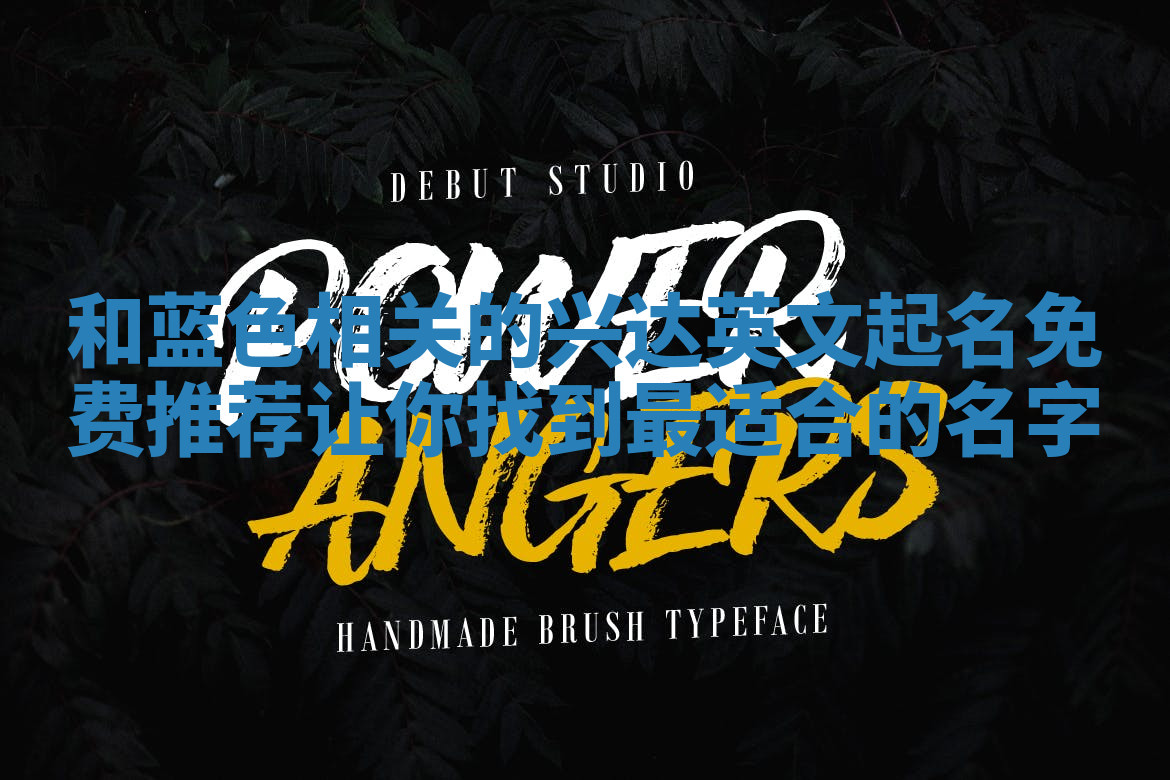 和蓝色相关的兴达英文起名免费推荐 让你找到最适合的名字