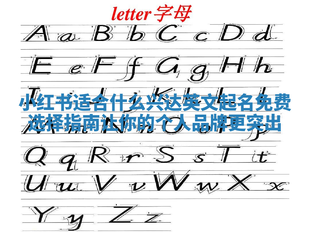 小红书适合什么兴达英文起名免费选择指南 让你的个人品牌更突出