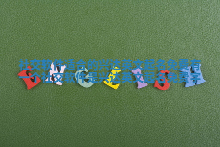 社交软件适合的兴达英文起名免费_有一个社交软件是兴达英文起名免费字